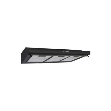 Campana extractora CB-80-BLACK slim de acero color negro mate