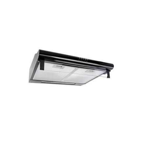 Campana extractora CB-60-BLACK empotrable slim de acero color negro