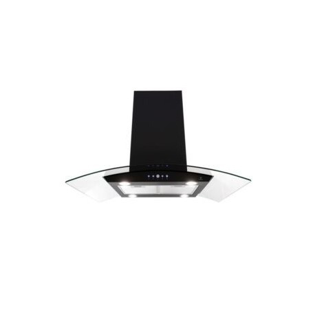 Combo SUPRA TERAMO campana de isla CI-76-BLACK y parrilla de inducción INDUZIONE
