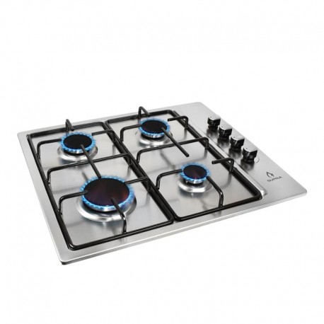 Parrilla de gas DUMA empotrable con 4 quemadores en acero inoxidable de 60cm