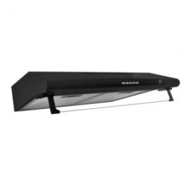 Campana extractora CB-76-BLACK empotrable slim de acero negro
