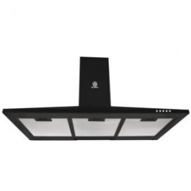 Combo SUPRA DORIA con campana de pared CM-90-black y parrilla a gas de 6 quemadores DIAMOND GLASS