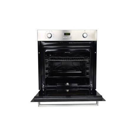 Horno para gas VORTEX empotrable en acero inoxidable y puerta de cristal espejo