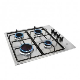 Parrilla de gas DUMA empotrable con 4 quemadores en acero inoxidable de 60cm