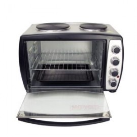 Horno eléctrico HP-2P de acero inoxidable con dos quemadores superiores de plato