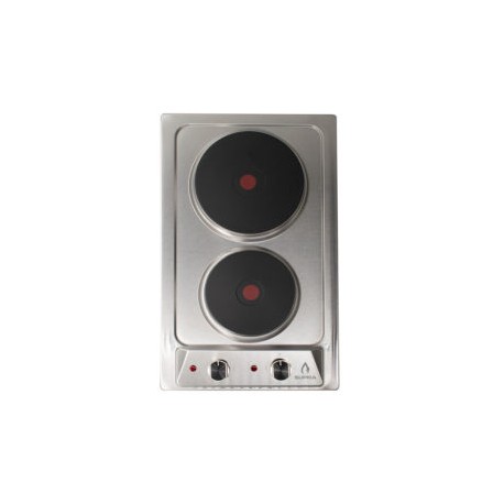 Parrilla eléctrica 2P TRAMONTO de empotre con 2 quemadores en acero inoxidable