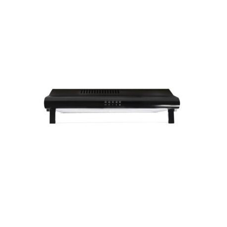 Tricombo CAVALLINO color negro con campana de pared 60 cm más parrilla de inducción y parrilla de gas