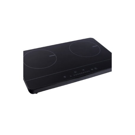 Parrilla de inducción 2Q-IN con cubierta de cristal templado color negro