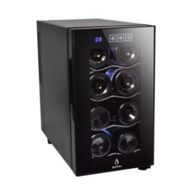 Cava de vinos con cristal templado acabado espejo CAVA-8B