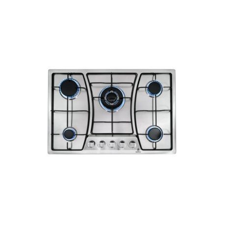 Parrilla de gas ZEGNA empotrable con 5 quemadores en acero inoxidable de 76cm
