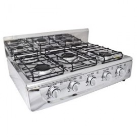 Parrilla de gas 5Q-TA de sobreponer con 5 quemadores