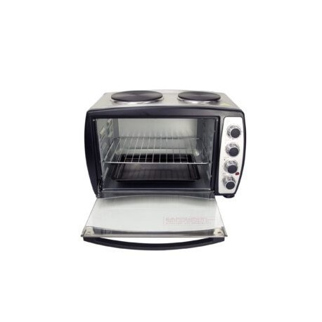 Horno eléctrico HP-2P de acero inoxidable con dos quemadores superiores de plato