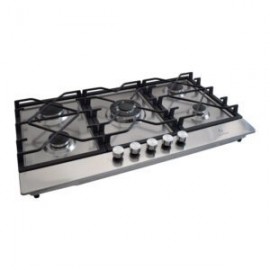 Parrilla de gas 5Q-TS-87 empotrable de 5 quemadores de acero inoxidable
