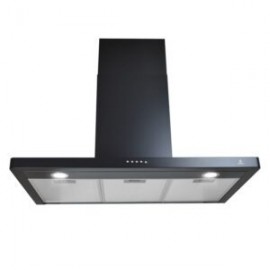 Tricombo ORTIGARA color negro con campana de pared 90cm más parrilla de inducción y parrilla de gas con 2 quemadores
