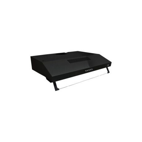 Campana extractora NUBE N-76 empotrable de acero inoxidable color negro