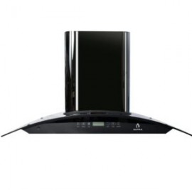 Campana extractora SKYFALL decorativa de pared de acero inoxidable color negro