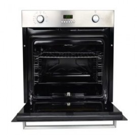Horno para gas VORTEX empotrable en acero inoxidable y puerta de cristal espejo