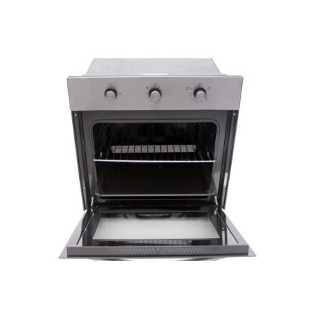 Horno para gas LP HG-60-CC empotrable en acero inoxidable y puerta de cristal