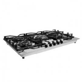 Parrilla de gas 5Q-TM-87 empotrable con 5 quemadores de cristal templado acabado espejo